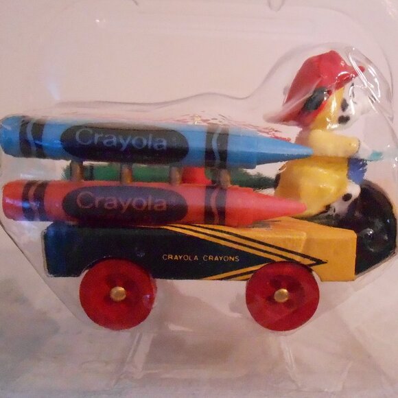 Hallmark Ornament 1992 Bright Blazing Colors Crayola Fire Truck Dalmation Dog - Picture 4 of 6